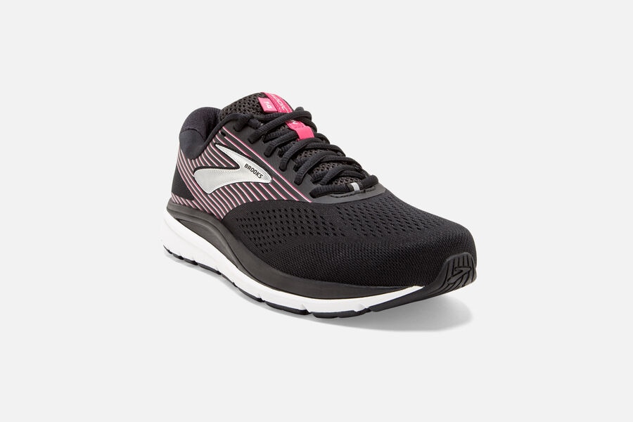 Brooks Addiction 14 Road Running Shoes - Womens - Black/Pink/Silver - IY0251376